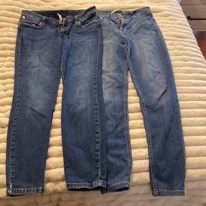 2 pairs of dark wash jeans CLOSET CLEAROUT
